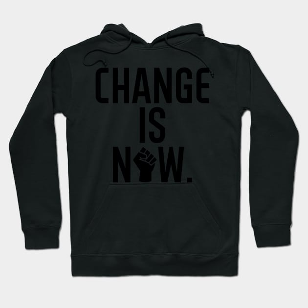 Change is Now Black Lives Matter Hoodie by hcohen2000